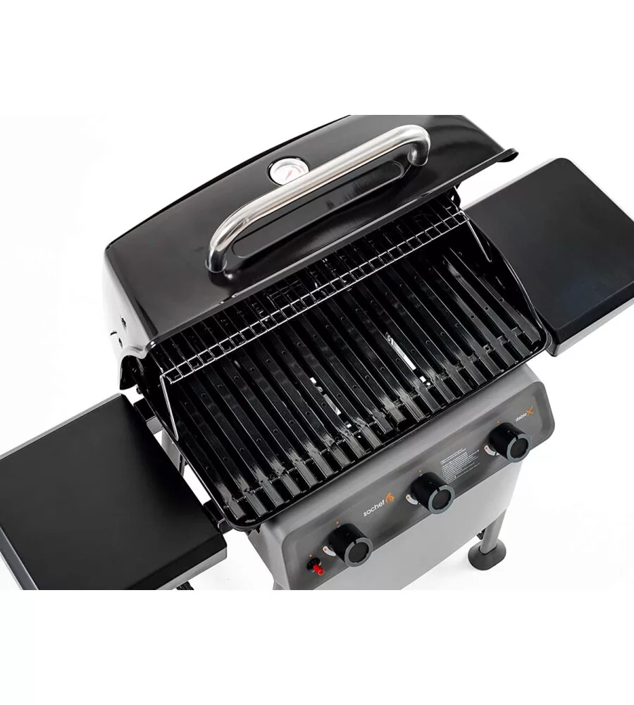 Barbecue a gas "diablo" 3 fuochi cottura australiana - sochef